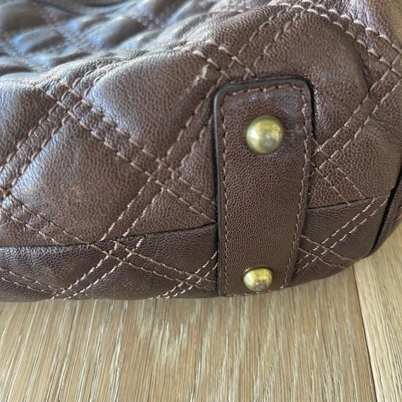 Marc Jacobs Brown Quilted Stam Bag